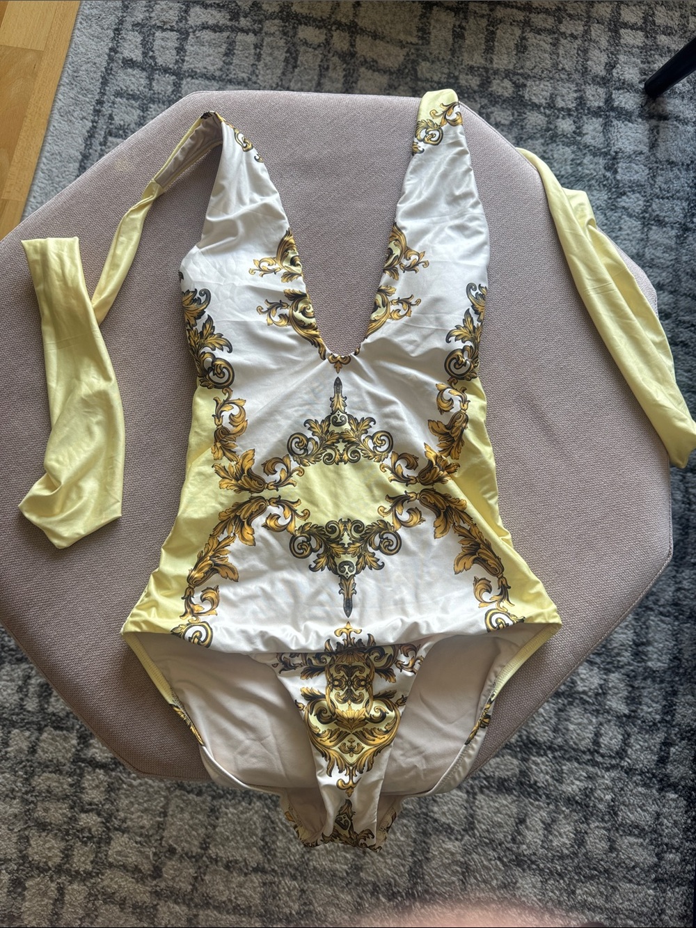 Alice & Olivia X PQ GOLDEN COAST CROSS FRONT ONE PIECE